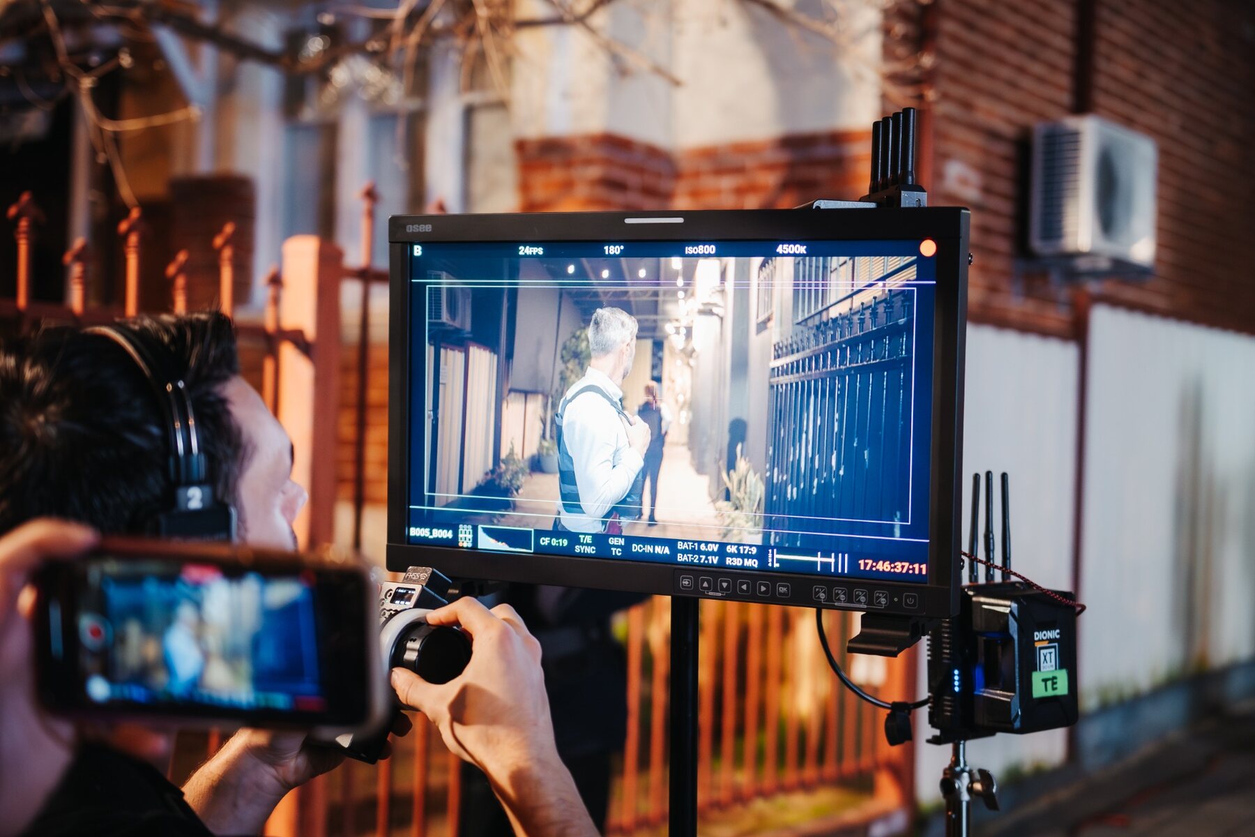 DSCS cinematography on set